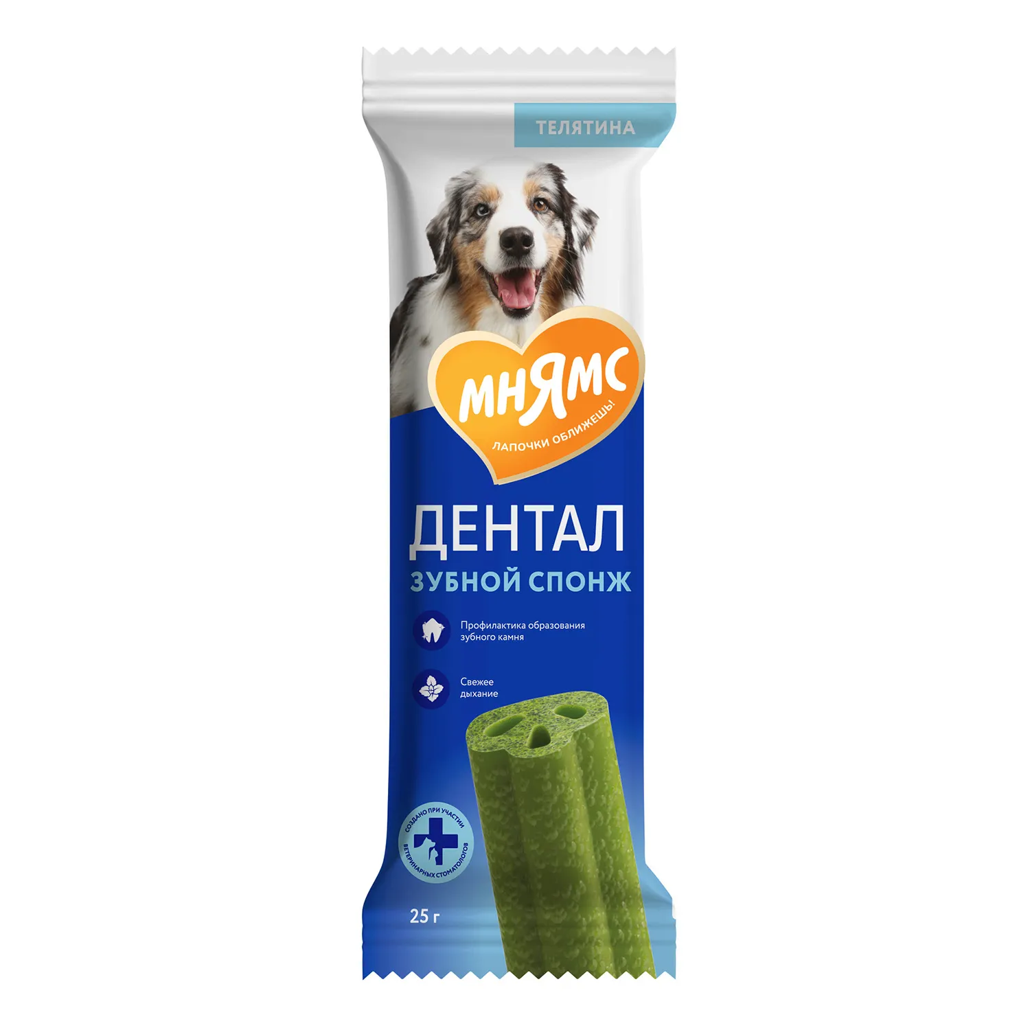 Лакомство Мнямс ДЕНТАЛ для собак "Зубные спонжи" с эвкалиптом 25г