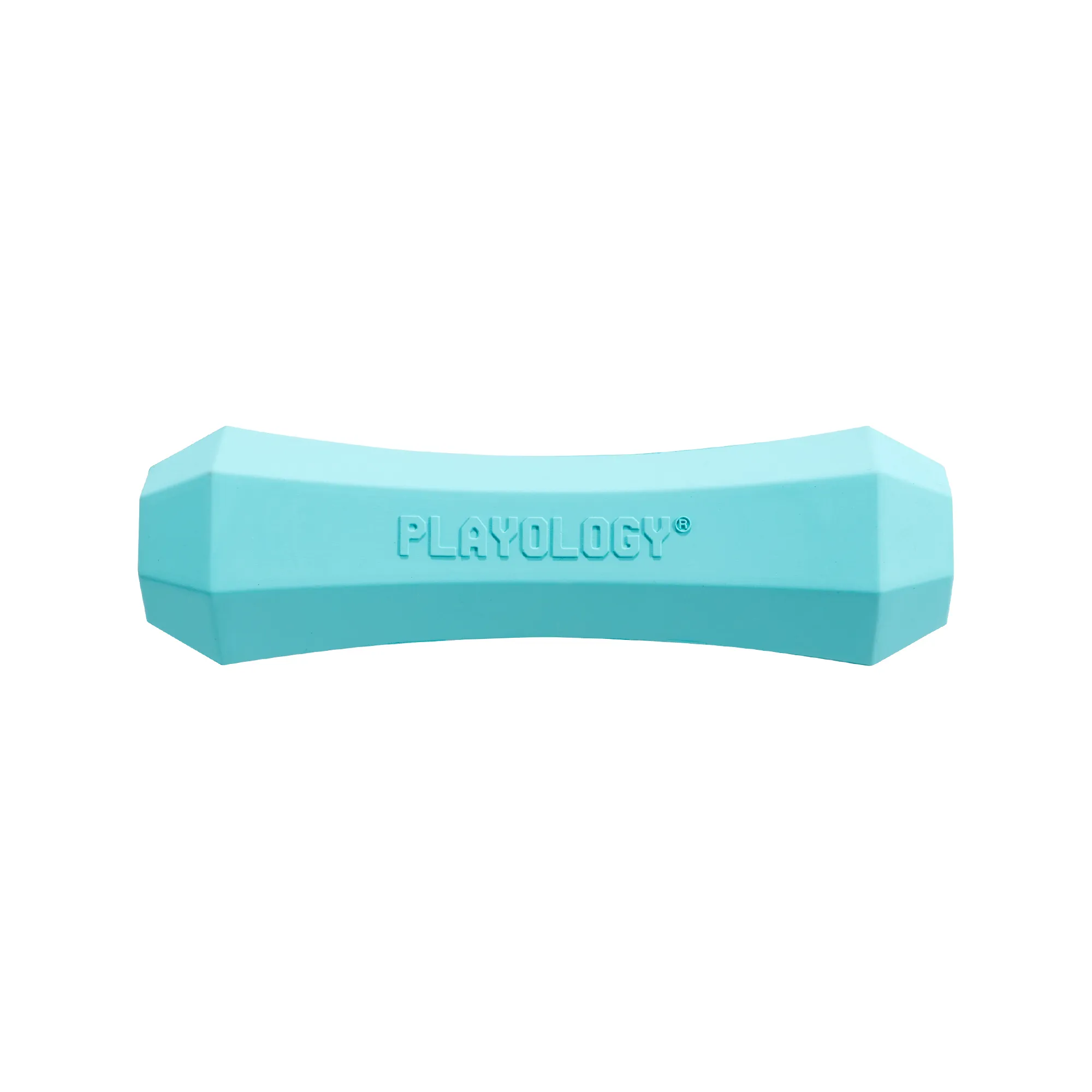 Playology  жевательная палочка SQUEAKY CHEW STICK для собак средних пород с ароматом арахиса, средняя, цвет голубой