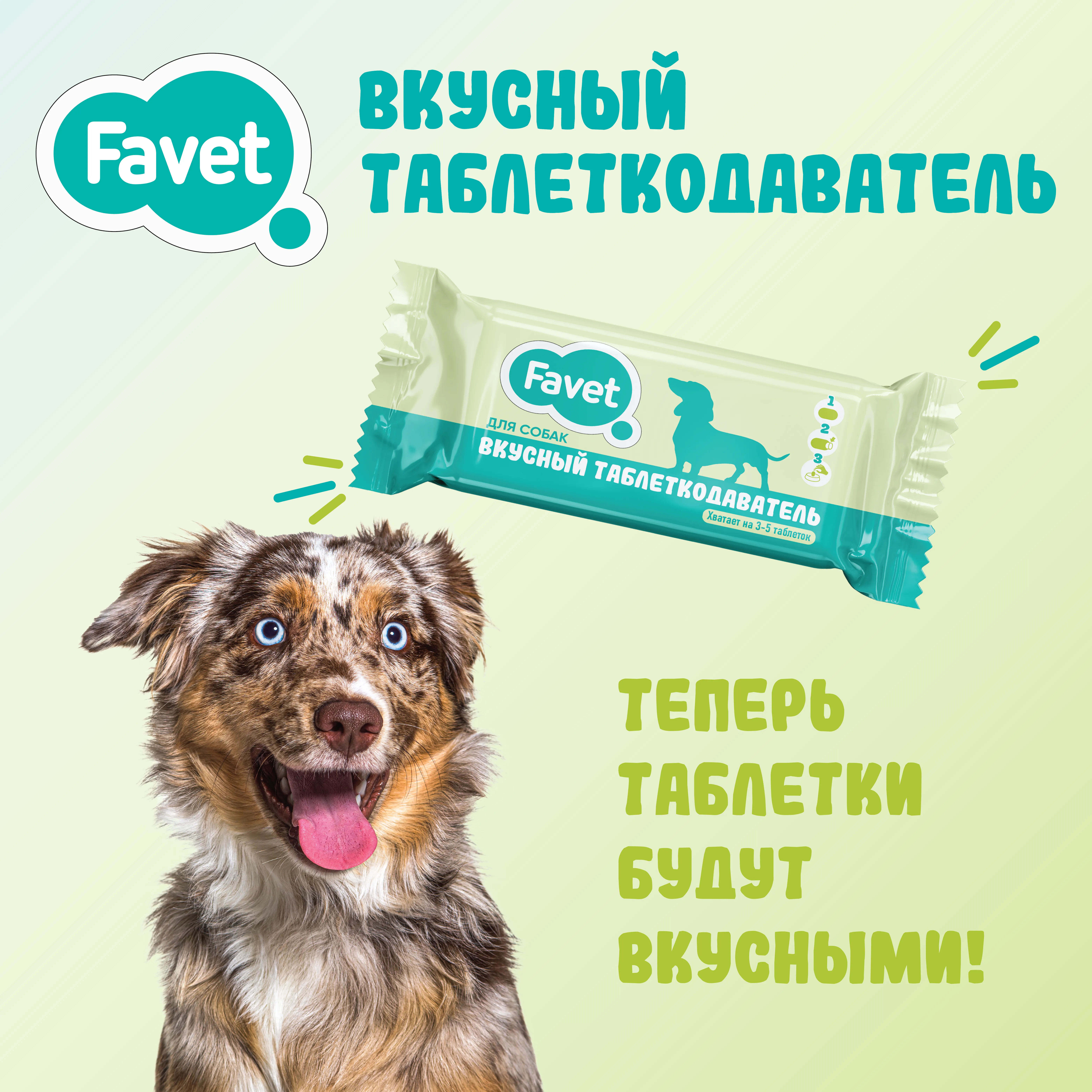 Favet Вкусный таблеткодаватель для собак, 1 шт.