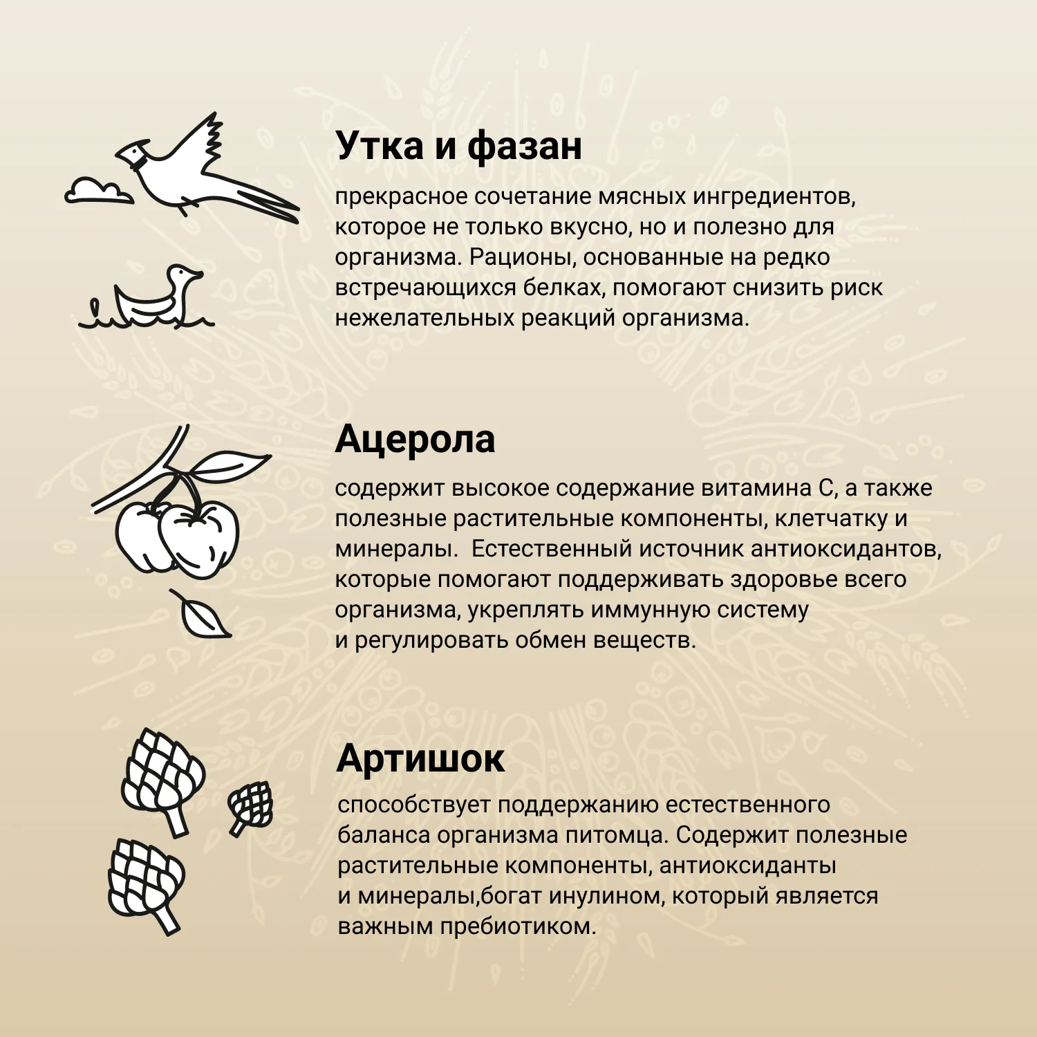 Сухой корм CRAFTIA NATURA для щенков миниатюрных и мелких пород из утки с фазаном 2 кг