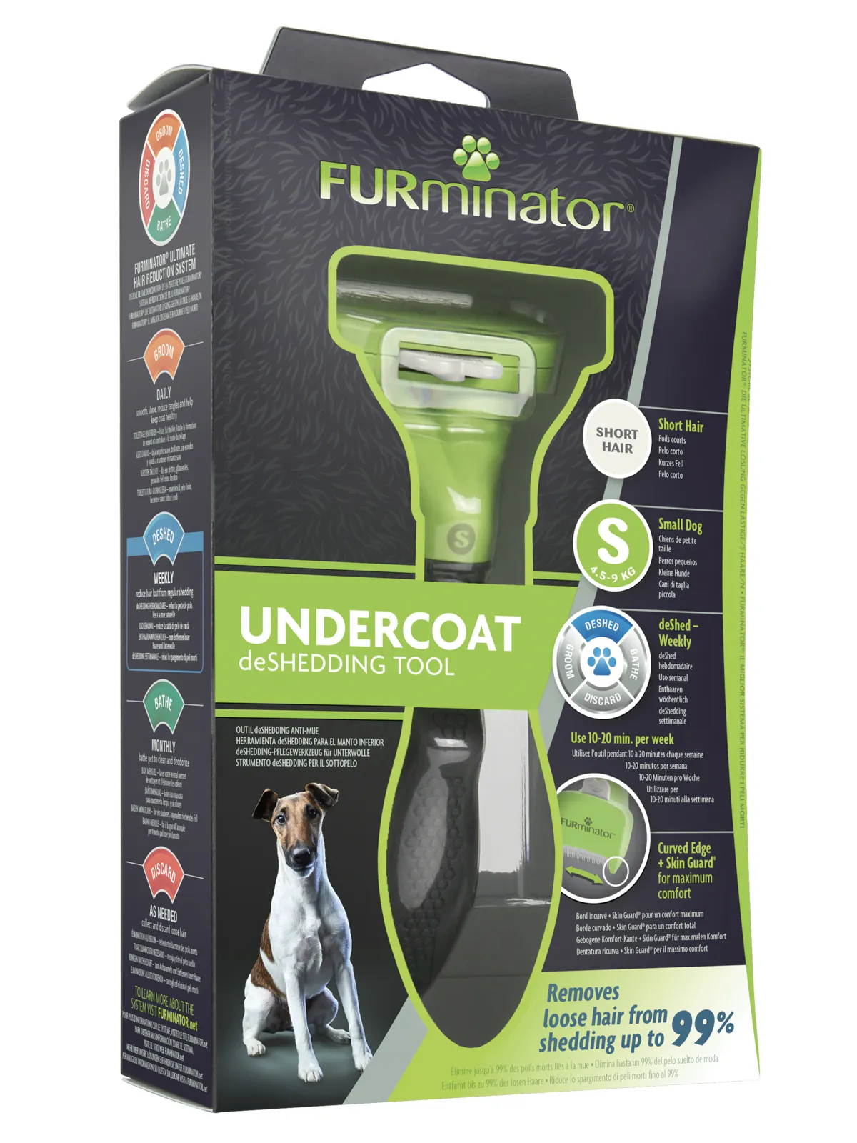 Фурминатор FURminator S для мелких собак с короткой шерстью. СКИДКА 40%