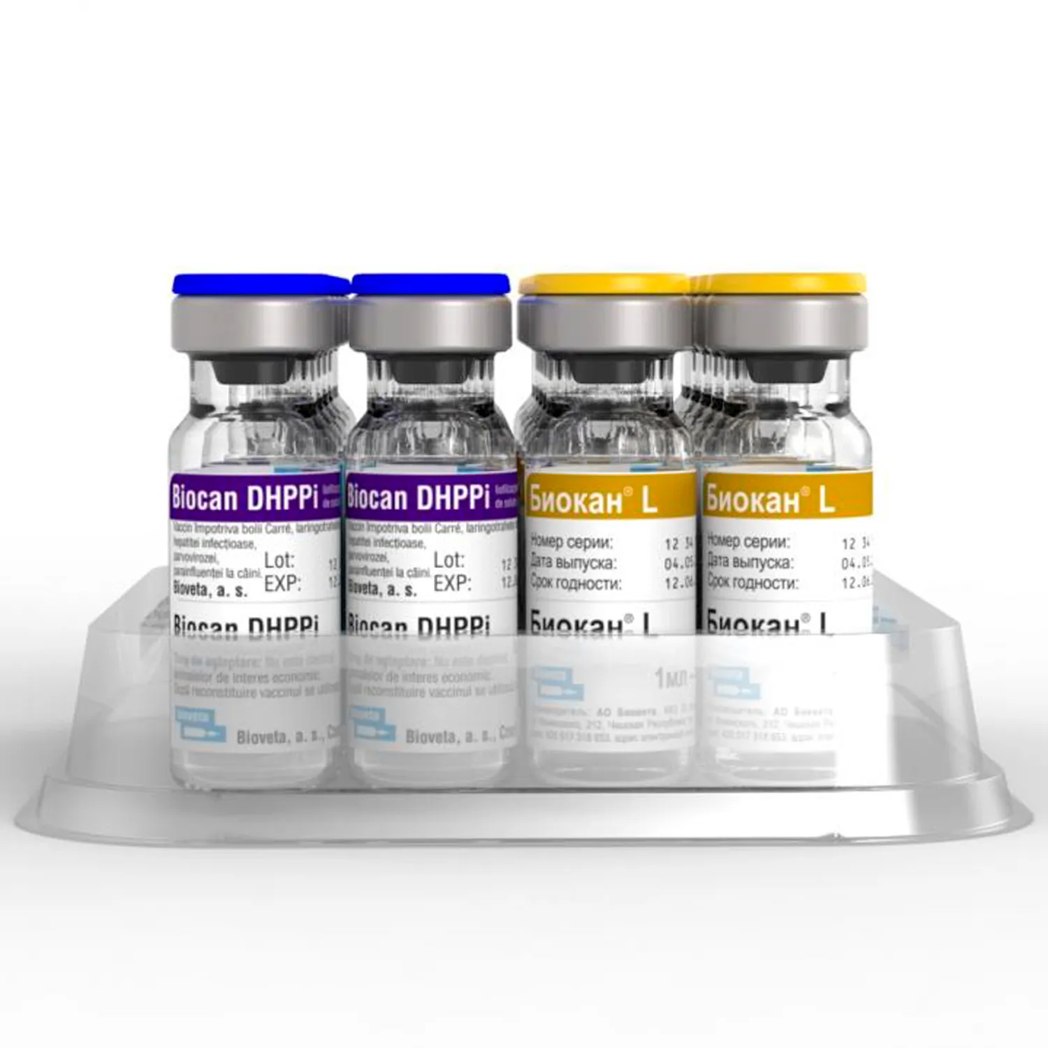 Вакцина Bioveta Биокан DHPPi+L для собак 1 доза