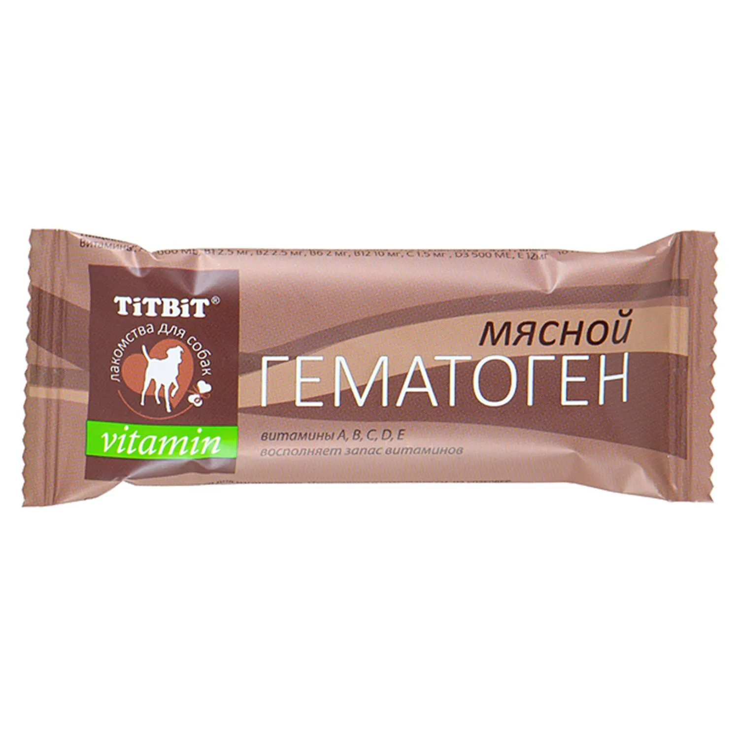 Лакомство TiTBiT Гематоген мясной для собак vitamin 35 г