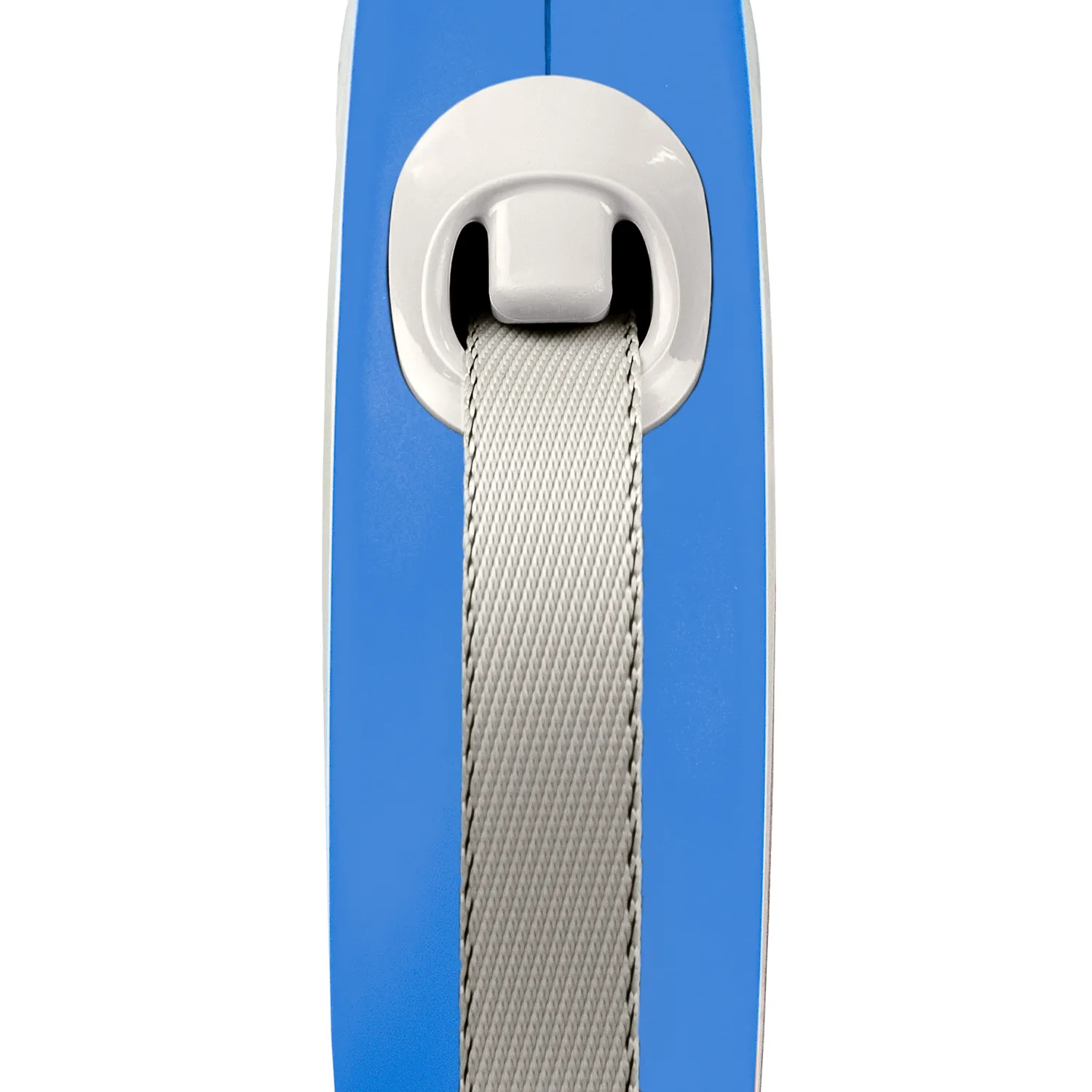 flexi рулетка NEW LINE Comfort M (до 25 кг) лента 5 м серый/синий